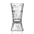 12 Luxury Decorated Jigger Glasses in Ecological Crystal - Destiny Viadurini