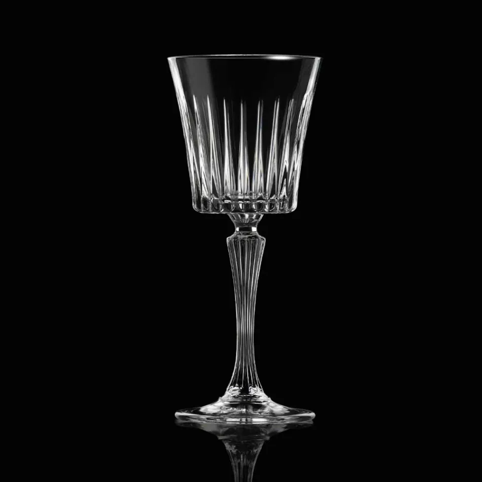 12 Luxury Ecological Crystal Water Cocktail Wine Glasses - Senzatempo Viadurini