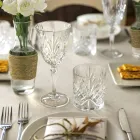 12 Glasses Wine, Water, Cocktail in Ecological Crystal Vintage Style - Cantabile Viadurini