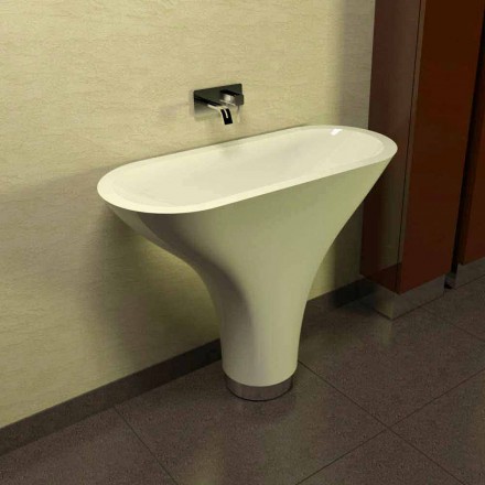 Washbasin Bathroom Design Flounder Made in Italy Viadurini