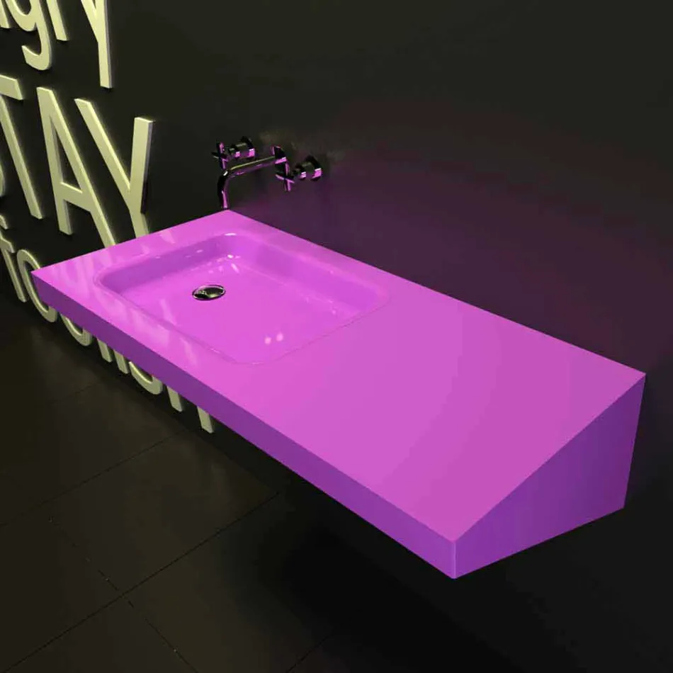 Saddled Sink Bathroom Furniture Made in Italy Viadurini