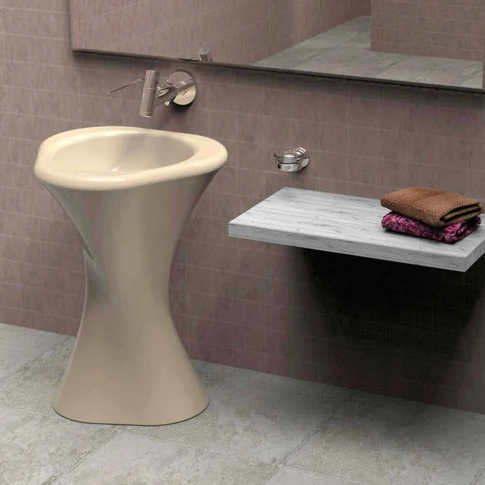 Washbasin Bathroom Design Twister Made in Italy Viadurini