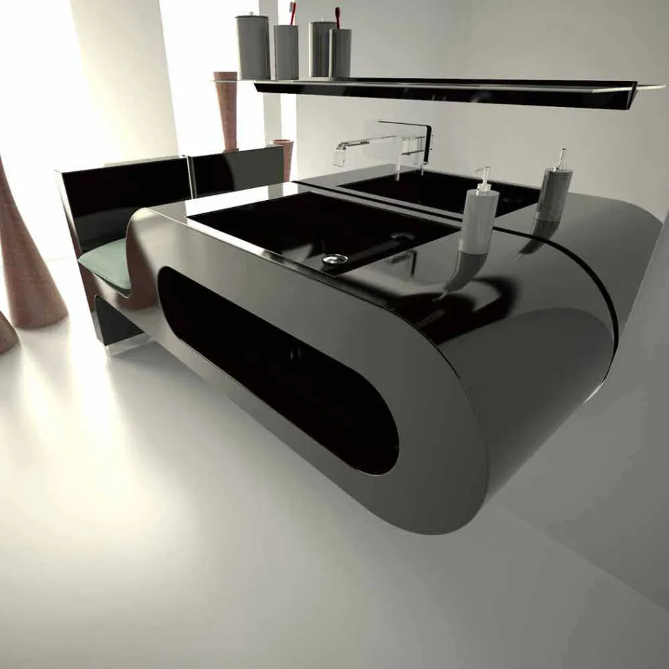 Garfish Bathroom Sink Design Made in Italy Viadurini