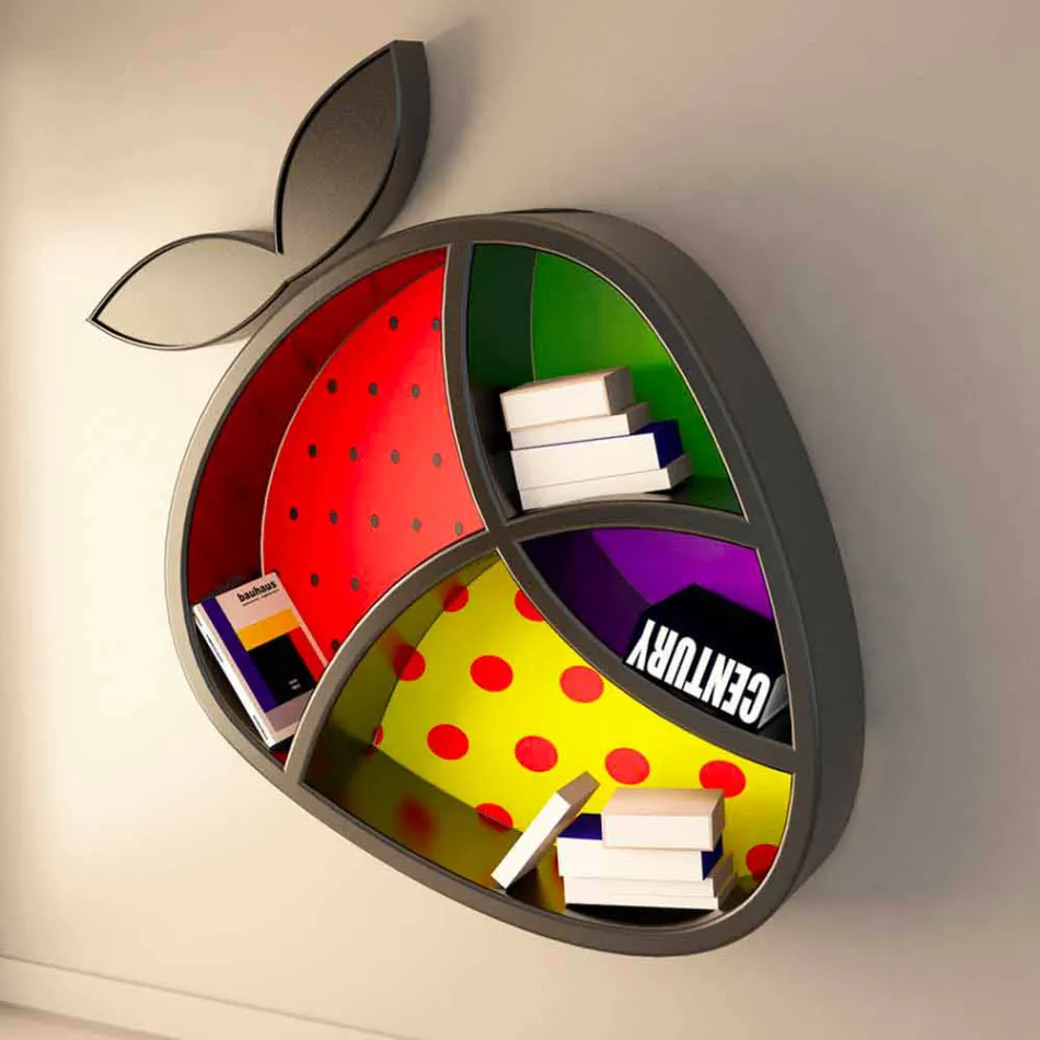 Poppy Book Shelf Design Made in Italy Viadurini