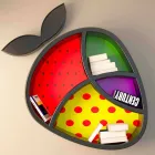 Poppy Book Shelf Design Made in Italy Viadurini