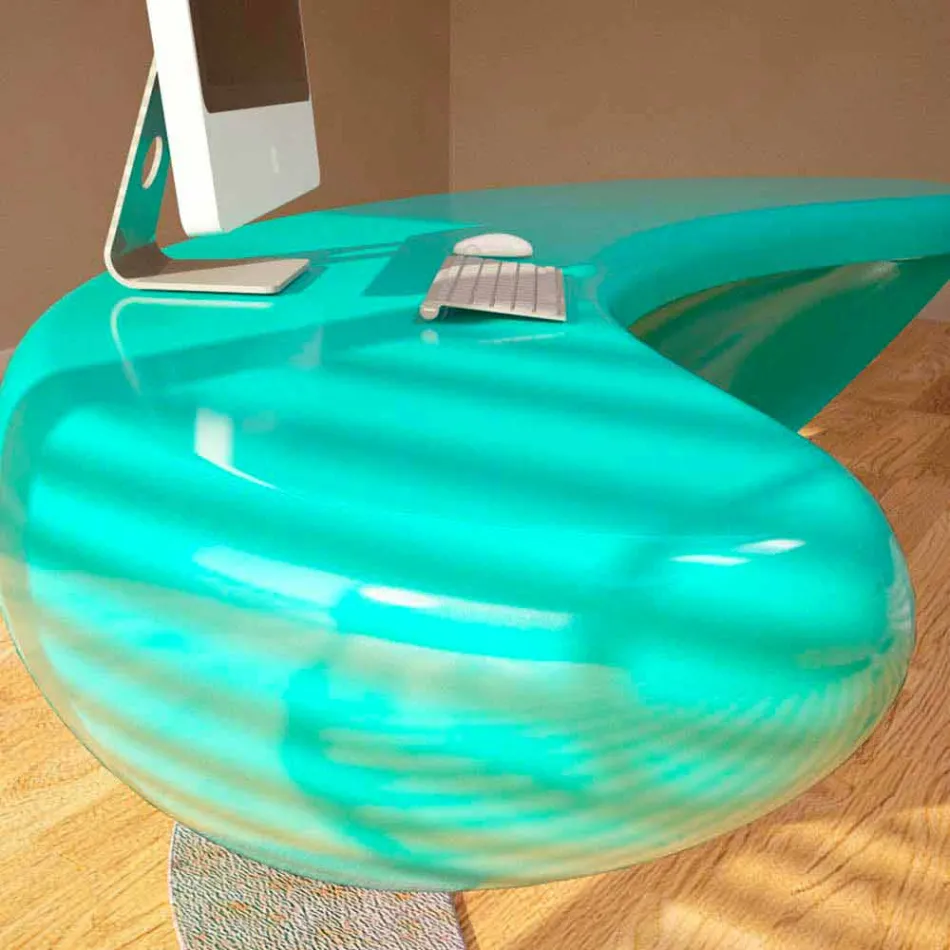 Modern Office Desk Boomerang Made in Italy Viadurini