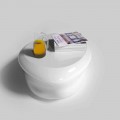 Modern design living room Solid Surface coffee table Mou, made in Italy