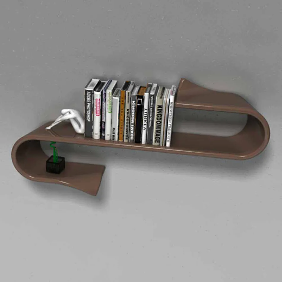 Shelf Design Modern Waveshelf Made in Italy Viadurini