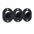 2 Triple Wall Hanger in Colored Plexiglass Clip Design - Freddie Viadurini