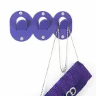 2 Triple Wall Hanger in Colored Plexiglass Clip Design - Freddie Viadurini