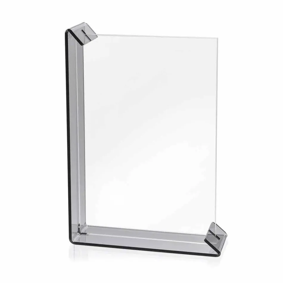 2 Multiple Table Photo Frame in Colored Plexiglass or with Wood - Menelao Viadurini