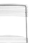 2 Stackable Chairs in Plexiglass and Iron Made in Italy - Timon Viadurini