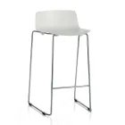 2 High Stools in Metal and Polypropylene Made in Italy - Chrissie Viadurini
