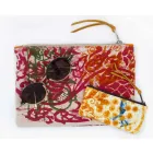 3 Hand-Printed Cotton Clutches in Unique Pieces - Viadurini by Marchi Viadurini