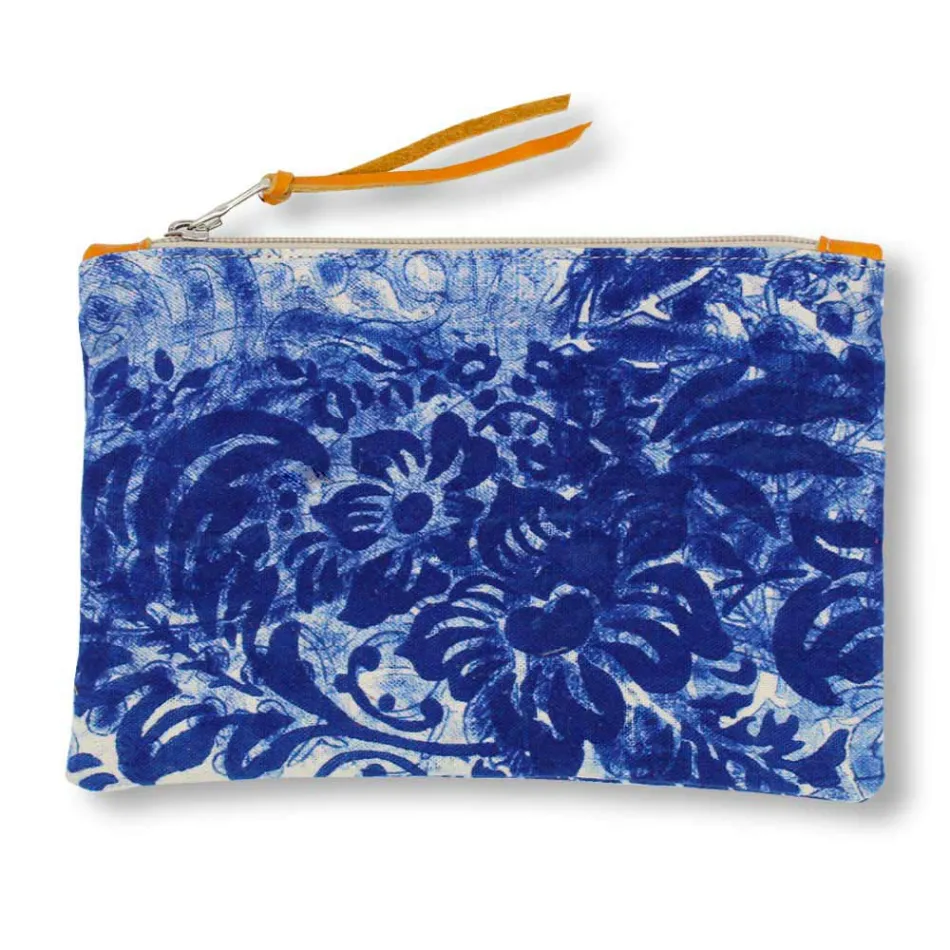 3 Hand-Printed Cotton Clutches in Unique Pieces - Viadurini by Marchi Viadurini