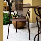 4 Modern Design Metal Outdoor Armchairs Made in Italy - Varmo Viadurini