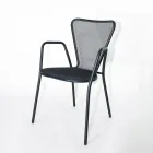 4 Modern Design Metal Outdoor Armchairs Made in Italy - Varmo Viadurini