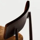 4 Dining Chairs in Solid Ash Wood and Fabric Made in Italy - Sulu Viadurini