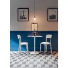 4 Outdoor Stackable Polypropylene Chairs Made in Italy Design - Alexus Viadurini