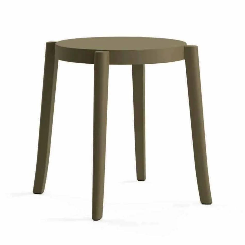 4 Outdoor Stackable Stools Design in Polypropylene Made in Italy - Anona Viadurini