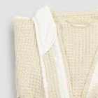 Luxury Kimono Bathrobe in Linen and Cotton, 2 Finishes Made in Italy - Kleone Viadurini
