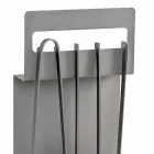 Fireplace Accessories in Colored Steel Made in Italy 4 Pieces - Rachel Viadurini