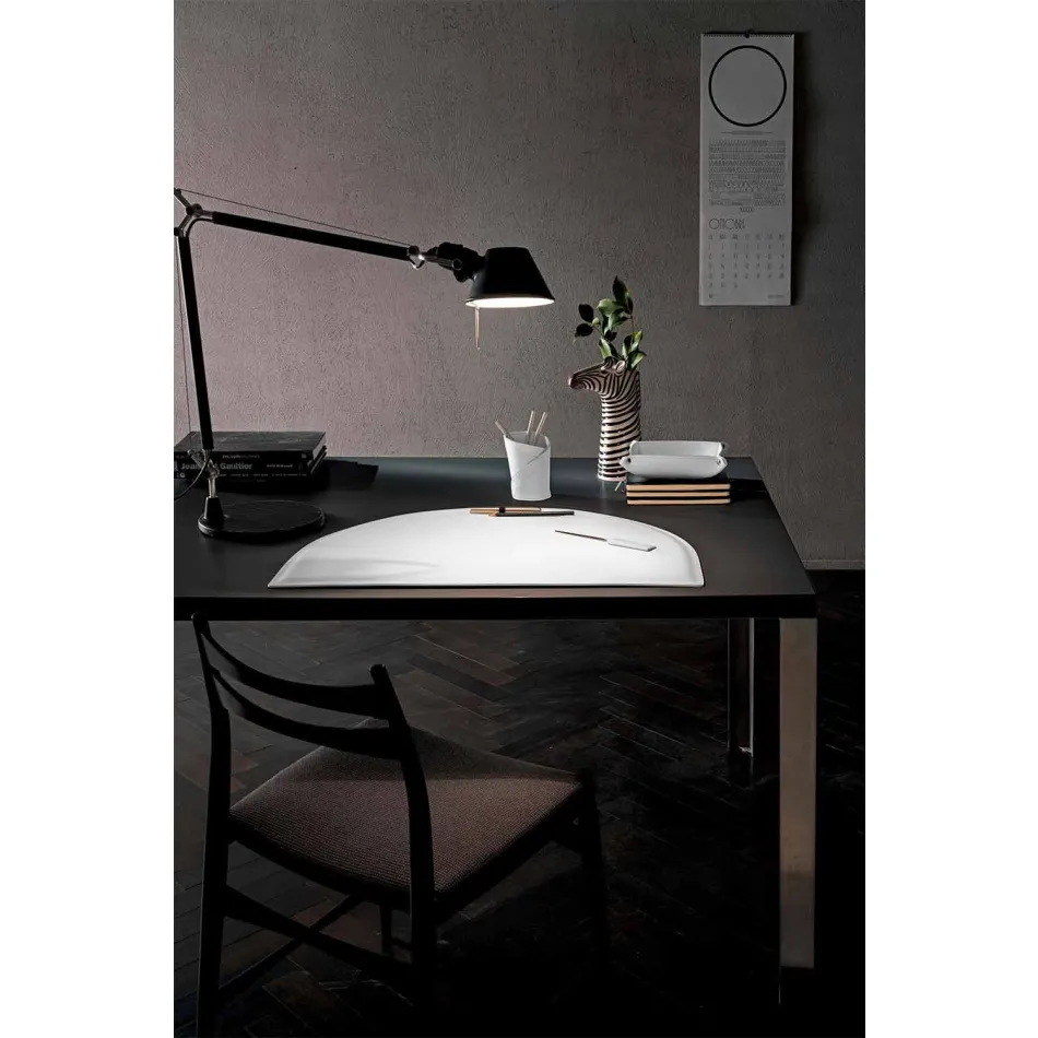 Desk Accessories in Regenerated Leather 4 Pieces Made in Italy - Medea Viadurini