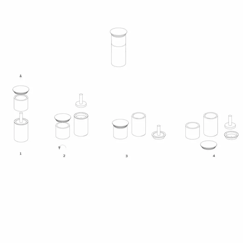 Space Saving Accessories for Kitchen Tools in Marble, Wood and Steel - Astoria Viadurini