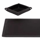 Accessories 4 Piece Regenerated Leather Desk Made in Italy - Ascanio Viadurini