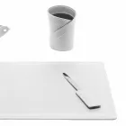 Accessories 4 Piece Regenerated Leather Desk Made in Italy - Ascanio Viadurini