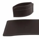 Accessories 4 Pieces Regenerated Leather Desk Made in Italy - Brando Viadurini