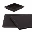 Accessories 5 Piece Regenerated Leather Desk Made in Italy - Ascanio Viadurini