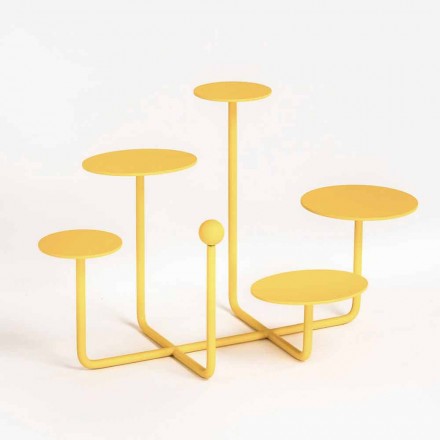 Design Sweets Stand in Painted Steel Made in Italy - Pennellope Viadurini