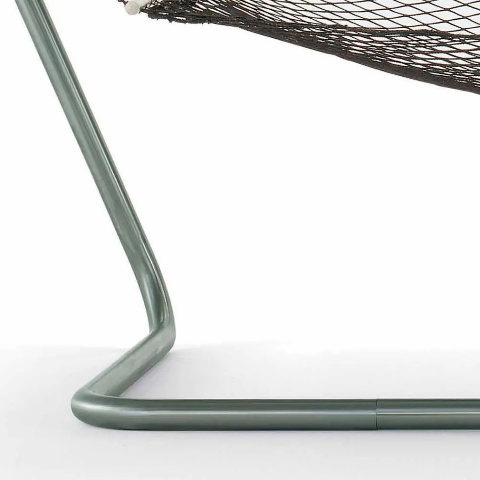 Hammock in Steel and Black Garden Design Made in Italy - Cumberland Viadurini