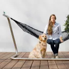 Hammock in Steel and Black Garden Design Made in Italy - Cumberland Viadurini
