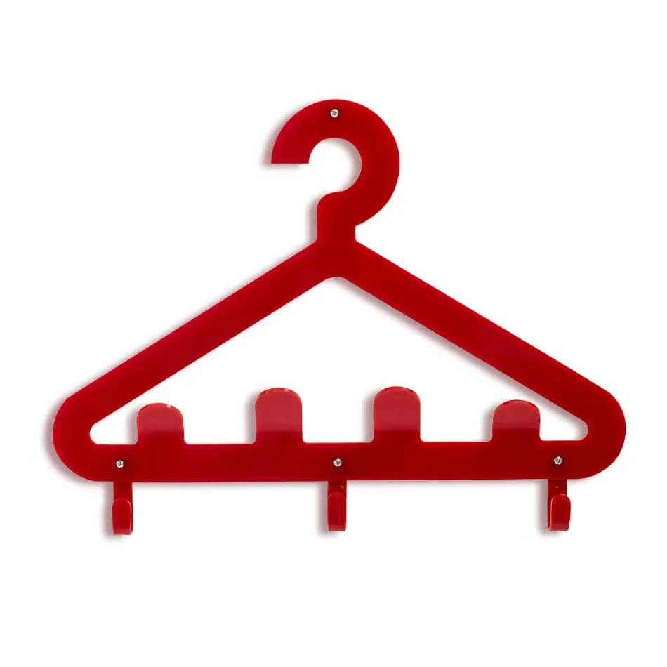 Wall Coat Hanger Recyclable Plexiglass Hanger 2 Pieces - Tirreno Viadurini