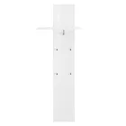 Hallway Coat Rack in White or Anthracite Glossy Wood - Emanuelito Viadurini
