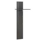 Hallway Coat Rack in White or Anthracite Glossy Wood - Emanuelito Viadurini