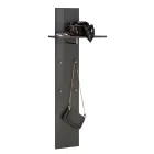 Hallway Coat Rack in White or Anthracite Glossy Wood - Emanuelito Viadurini