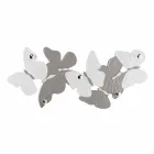 Wall hanger with design butterflies 5pomelli made in Italy Brice Viadurini
