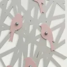 Modern Design Colored Wood Wall Coat Rack - Alberuccell Viadurini