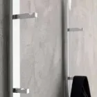 Metal Wall Coat Hanger with 2 Hooks and LED Light Made in Italy - Osmio Viadurini