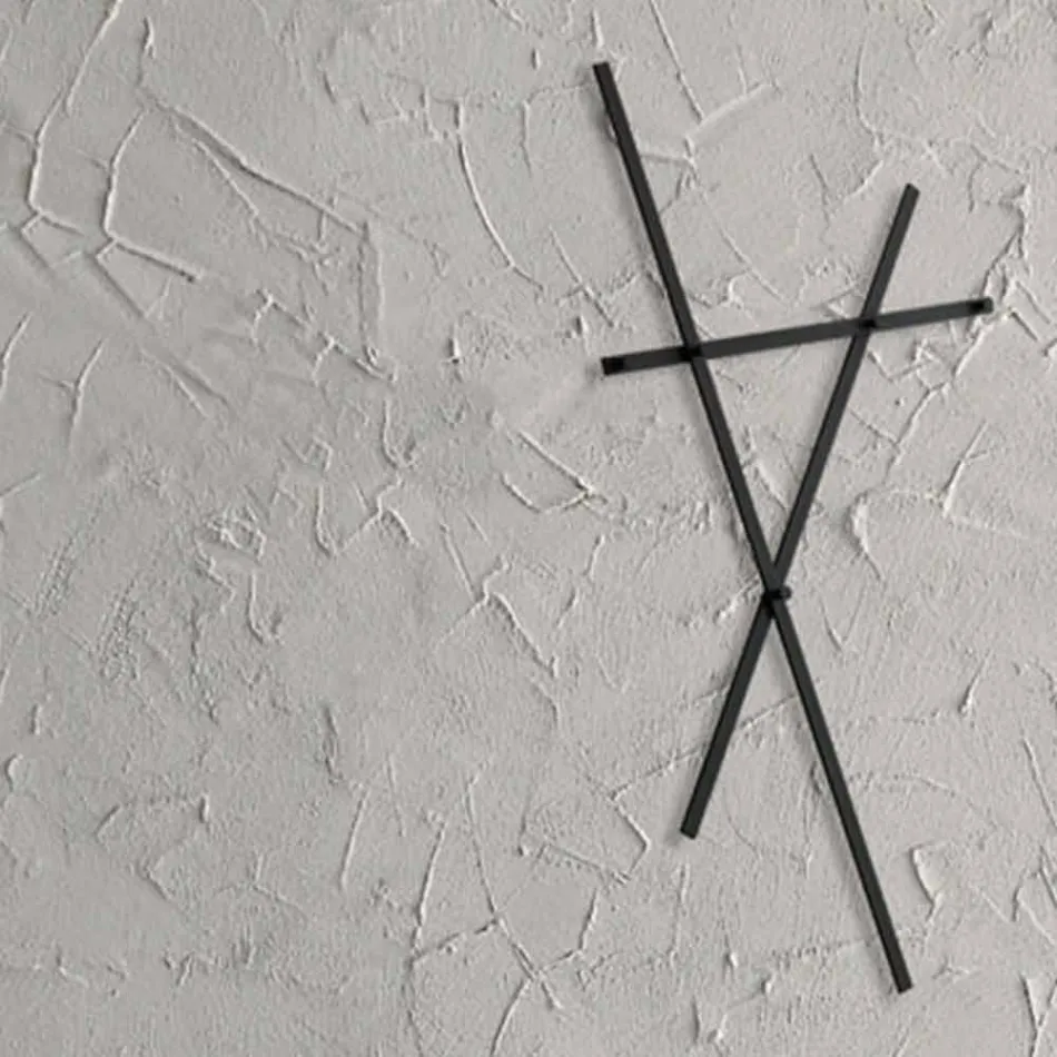 Wall Coat Rack in Painted Metal with 5 Pegs Made in Italy - Olmium Viadurini