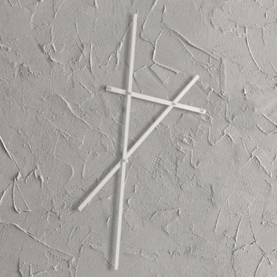 Wall Coat Rack in Painted Metal with 5 Pegs Made in Italy - Olmium Viadurini