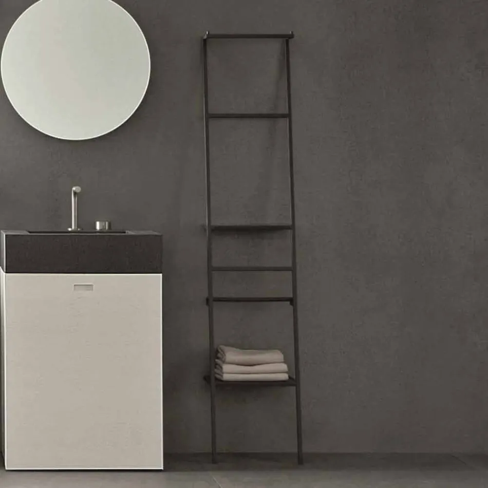 White or Colored Modern Design Ladder Coat Hanger - Caloina Viadurini