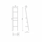 White or Colored Modern Design Ladder Coat Hanger - Caloina Viadurini