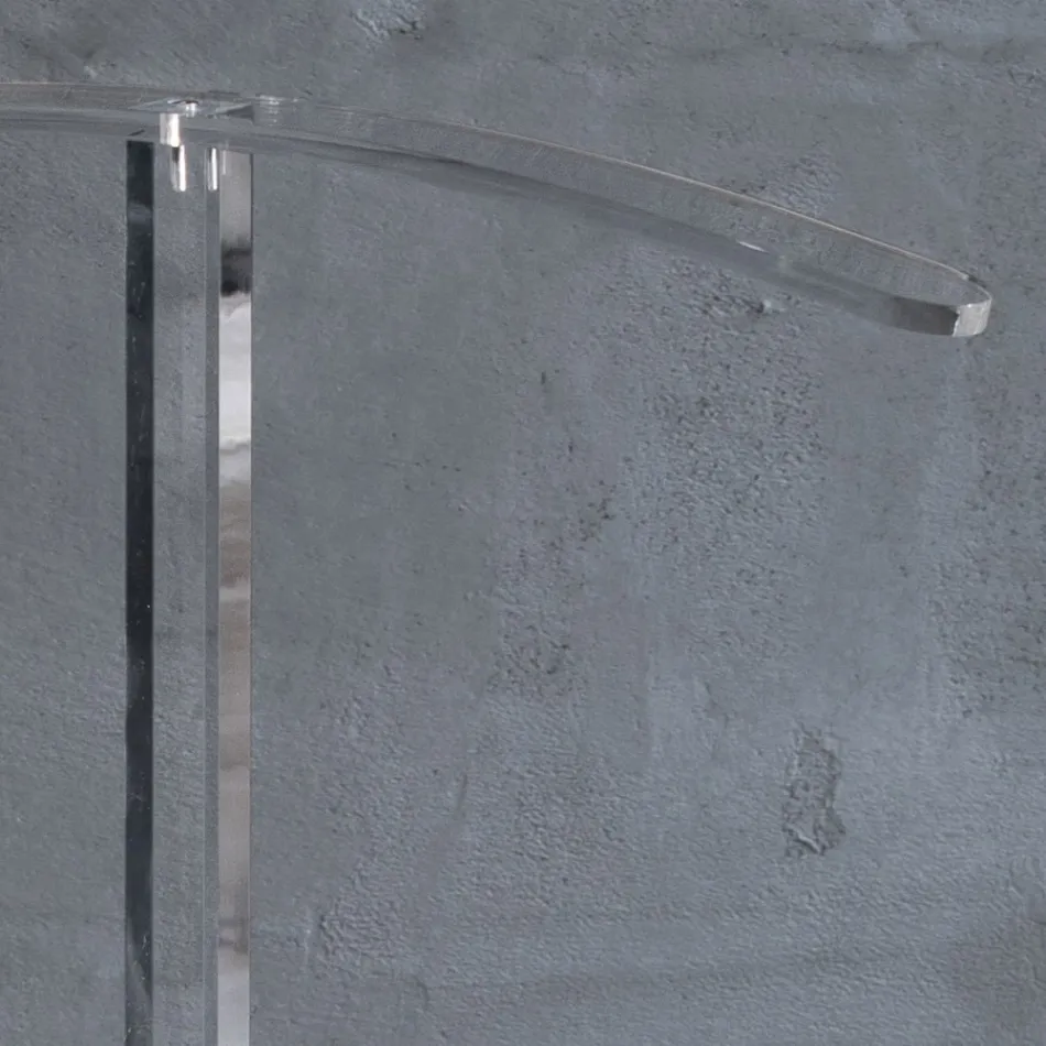 Essential Transparent Acrylic Crystal Floor Coat Rack - Ginergo Viadurini