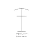 Essential Transparent Acrylic Crystal Floor Coat Rack - Ginergo Viadurini