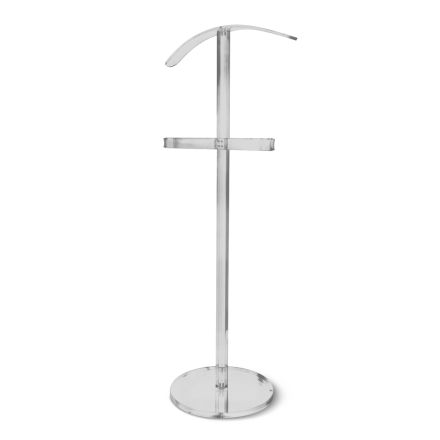 Essential Transparent Acrylic Crystal Floor Coat Rack - Ginergo Viadurini