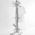 Classic design floor coat hanger in plexiglass, Giave
